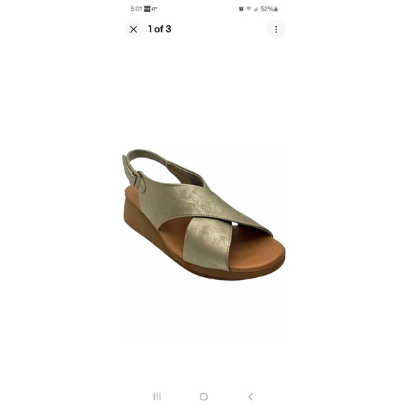 Baretraps Women's Victoria Criss-Cross Wedge Sandals 9.5M - Picture 1 of 8